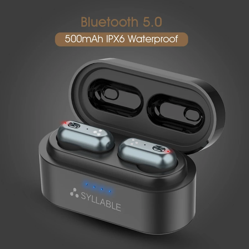 Слог S101 Bluetooth V5.0 TWS наушники 10 часов настоящие беспроводные стерео наушники QCC3020 чип для слога S101 глубокий бас