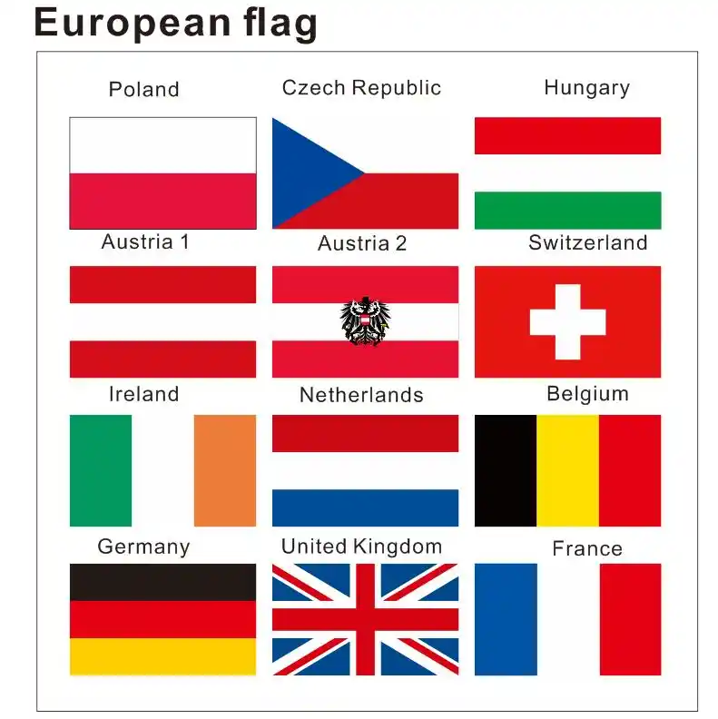 Kafnik 80g Di Seta Schermo Printing3 5ft Europea Bandiera Polonia Ceco Paesi Bassi Belgio Germania Regno Unito Francia Bandiere Per La Decorazione Domestica Aliexpress