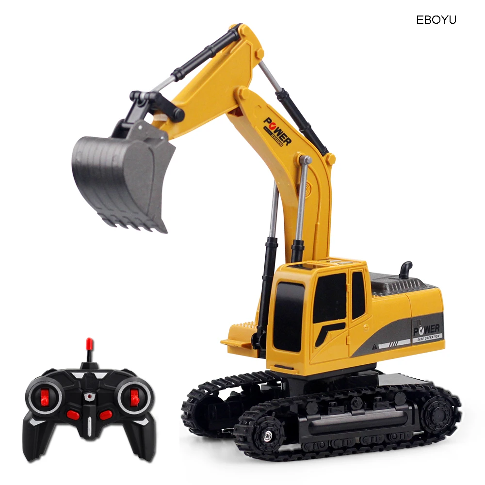 EBOYU 258 1 2 4 ГГц 6CH 1:24 RC экскаватор Мини грузовик перезаряжаемый искусственный