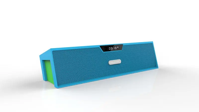 Dbigness с 32 Гб TF большой мощности HIFI портативный Bluetooth динамик 10 Вт fm-радио беспроводной USB Усилитель стерео звуковая коробка с микрофоном - Цвет: Blue BT Speaker