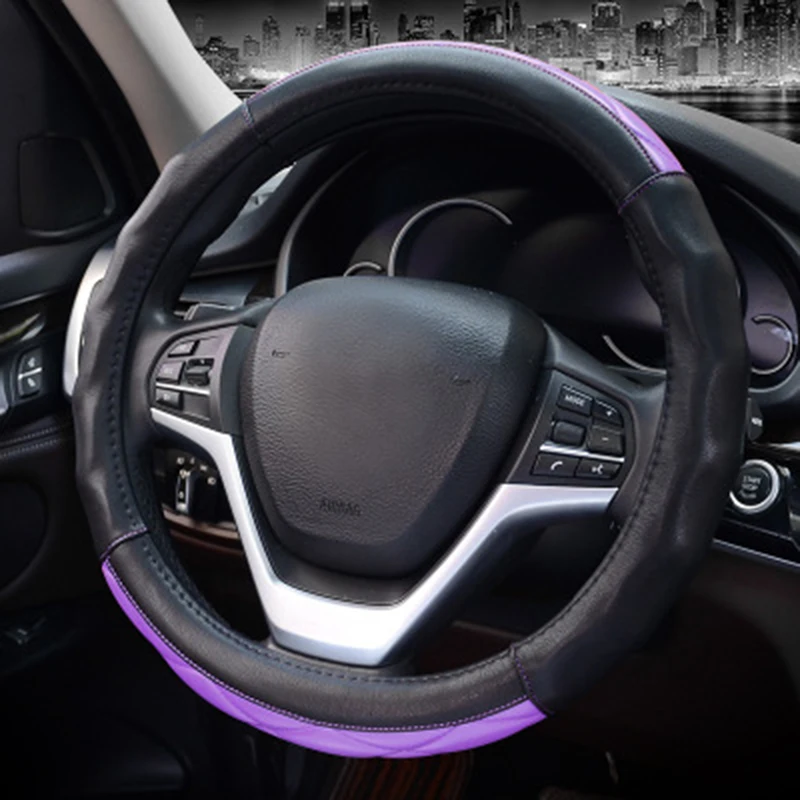 

Sport Car Steering Wheel Cover Microfiber Leather Auto Steeing-Wheel Covers of Cases For Toyota Corolla KIA Honda BMW