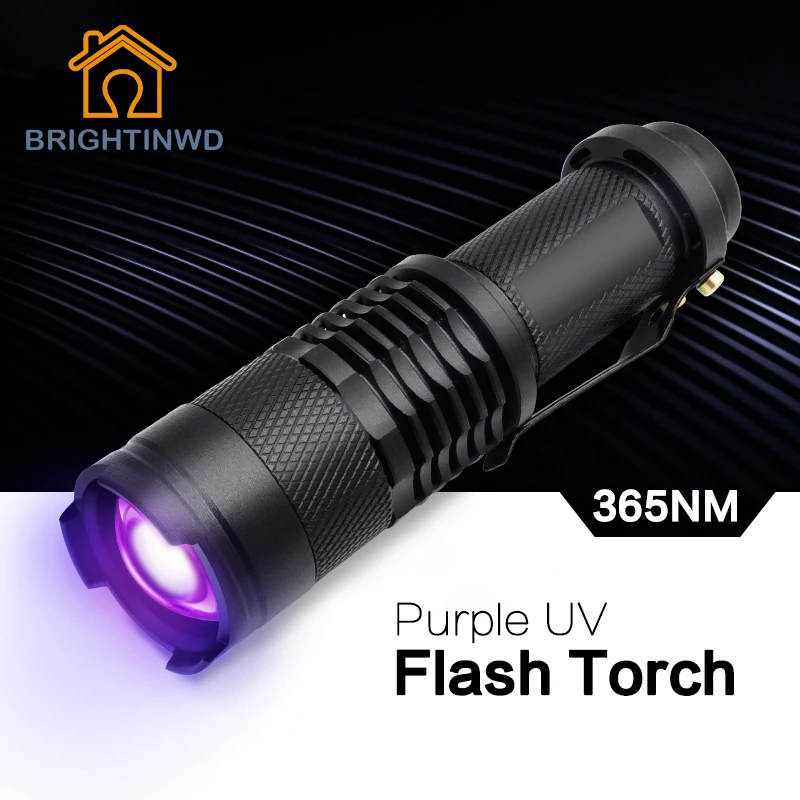 BRIGHTINWD 365 нм контроль L УФ Ультра фиолетовый светильник UV фонарь светодиодный
