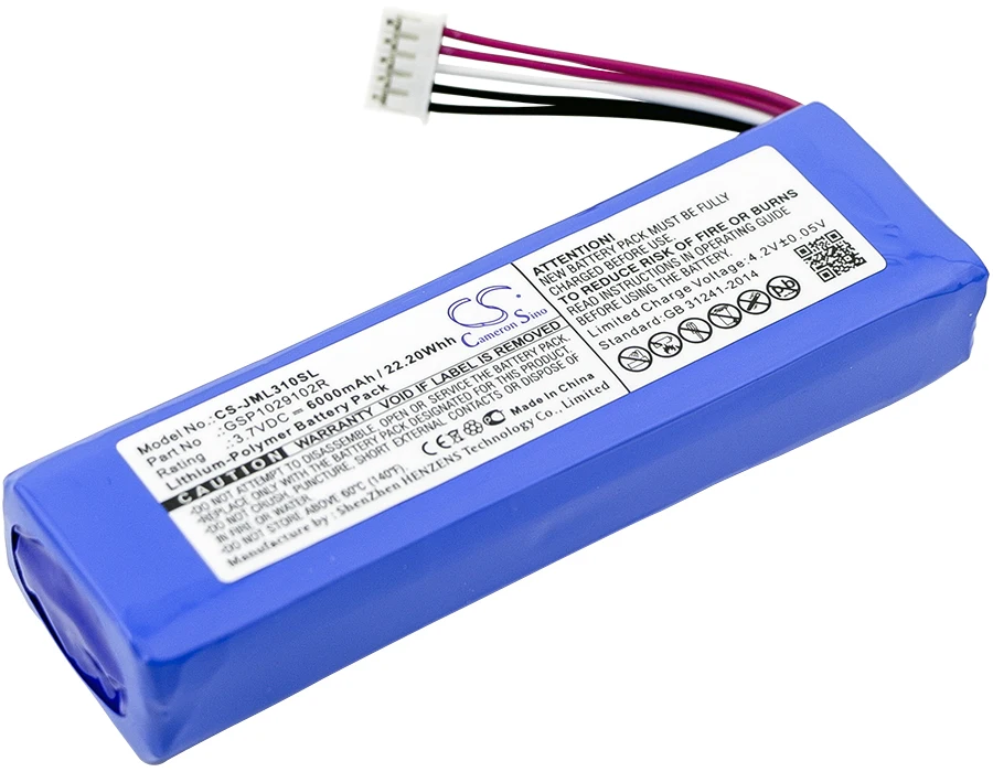 

Upgrade Cameron Sino For JBL Charge 2 Plus,Charge 2+,Charge 3 Speaker Battery High Capacity High Capacity