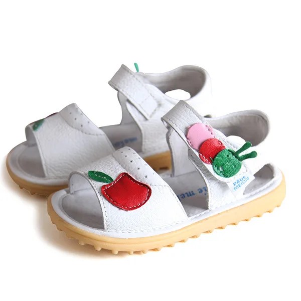 Kalupao Children Shoes Kids Sandals Girls White Toddler Girl Shoes Summer Sandals Soft Sole Genuine Leather Kids Girls Footwear (3)