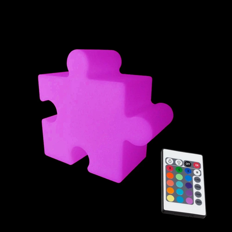 

RGBW Puzzle Mood lighting LED Night Lights with Wireless Remote 8 Dimmable Brightness 4 Light Modes and 16 RGB Colours 10pcs/lot