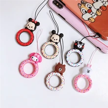 Universal mobile phone rope lanyard Anti-drop rope Cute lanyard Finger Cellphone Ring Straps DIY Accessories for iphone airpods