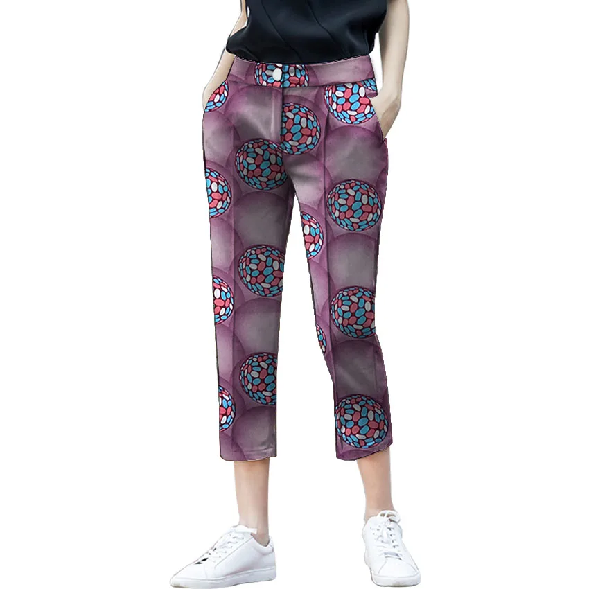 African Women's Trousers Print Cropped Trousers Fashion Dashiki
