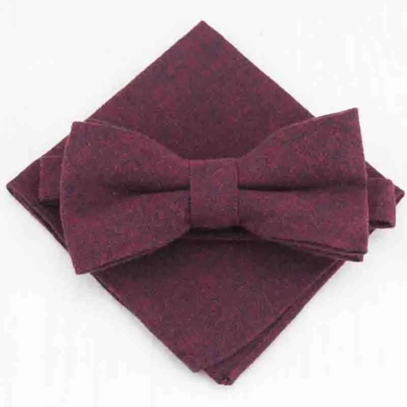 Mantieqingway Bowties платок наборы мужские хлопчатобумажные карман квадратных лук Галстуки для Mens Corbatas Vestidos Твердые Цвет воротник связей