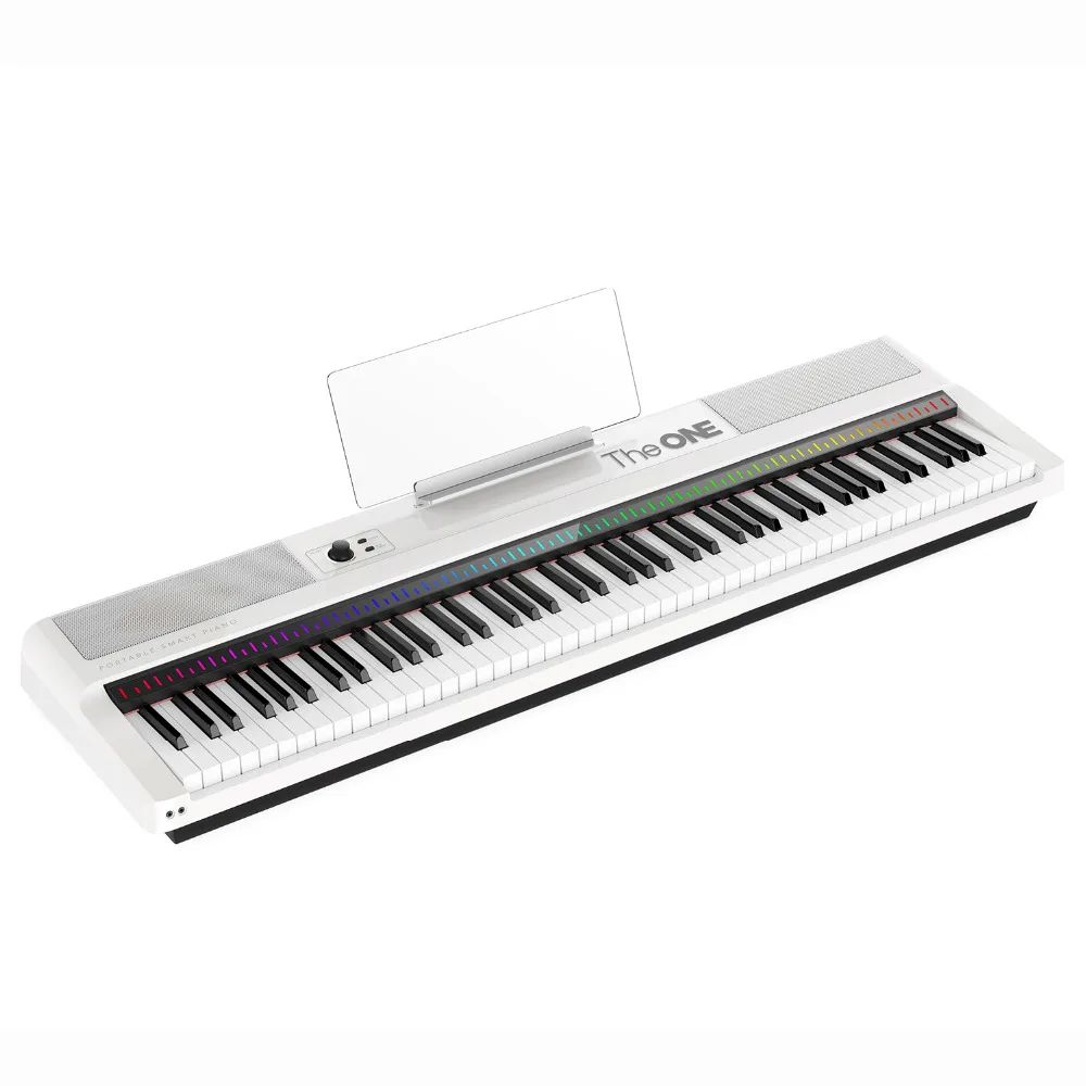 

THE ONE 88-KEY PORTABLE LIGHT KEYBOARD WEIGHTED KEYS ELECTRONIC ORGAN MIDI KEYBOARD
