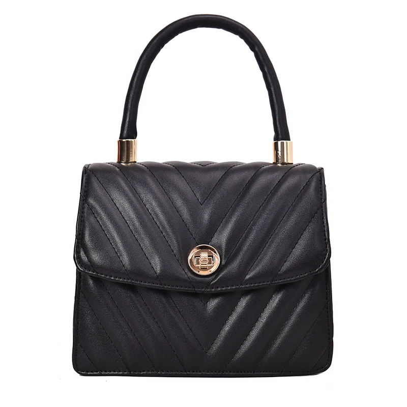 

Women's bag chain Korean version of the wild simple shoulder slung fashion Lingge portable Lady bags female bags