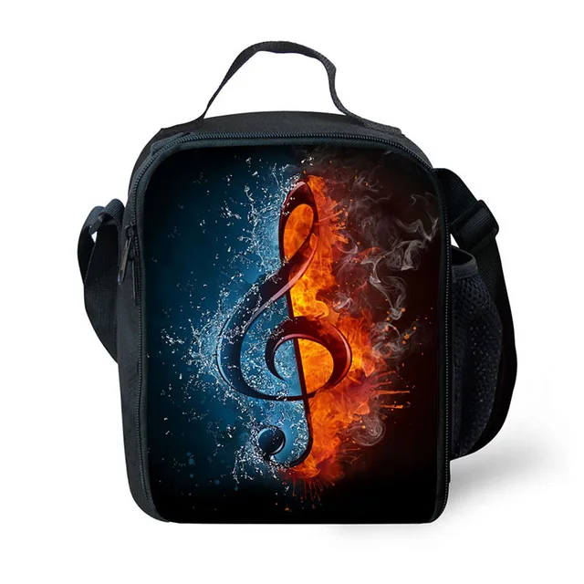 Brand Lunch Bag Burning Series Ice And Fire Printing Box Brand Lunch Bag Burning Series Ice And Fire Printing Box Portable Freezer Picnic Food