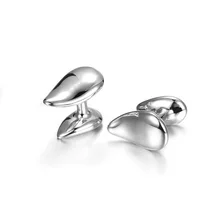Almond gemelos nueva camiseta a estrenar la novedad de las mancuernas de la alta calidad 925 joyas de plata para novio