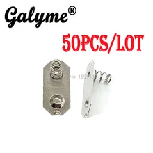 50 шт./партия, Новое поступление, запасная часть, пригодная для GBO DMG, подключение аккумулятора, часть для Gameboy, Классическая батарея, Контактная пружина, чехол