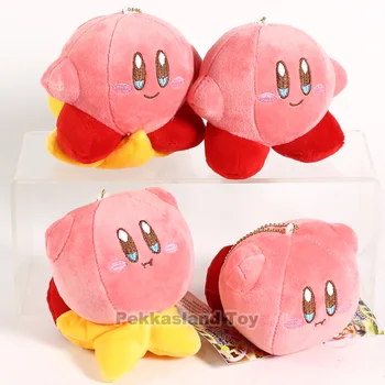 

10Pcs/lot 4Styles Kirby Plush Keychain Pendant Kirby Game Dolls