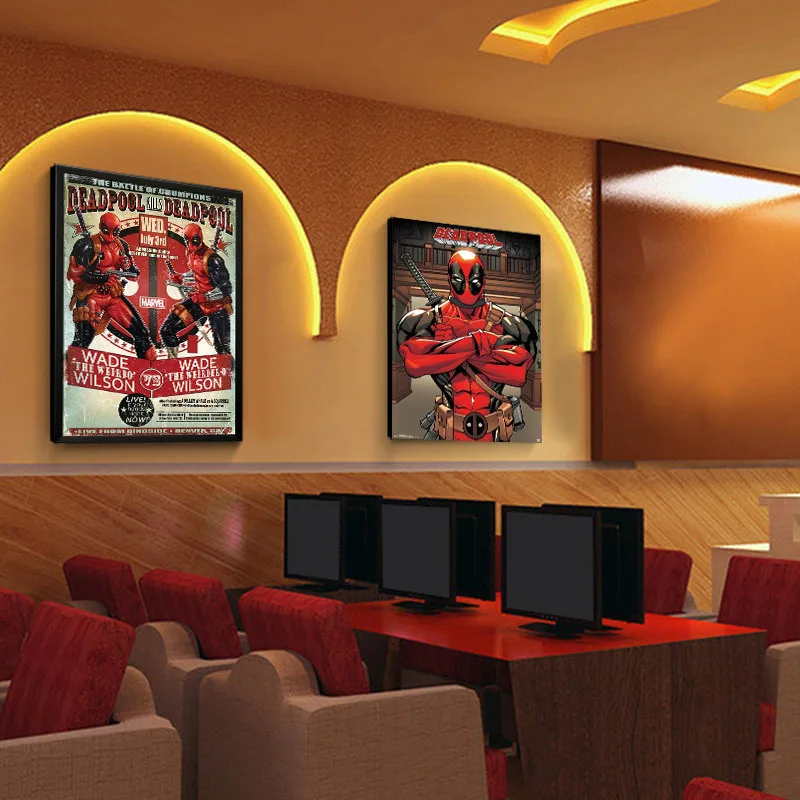 Internet cafe game hall decoration picture movie dead waiter Marvel poster custom decorative painting Internet cafe game hall decoration picture movie dead waiter Marvel poster custom decorative painting