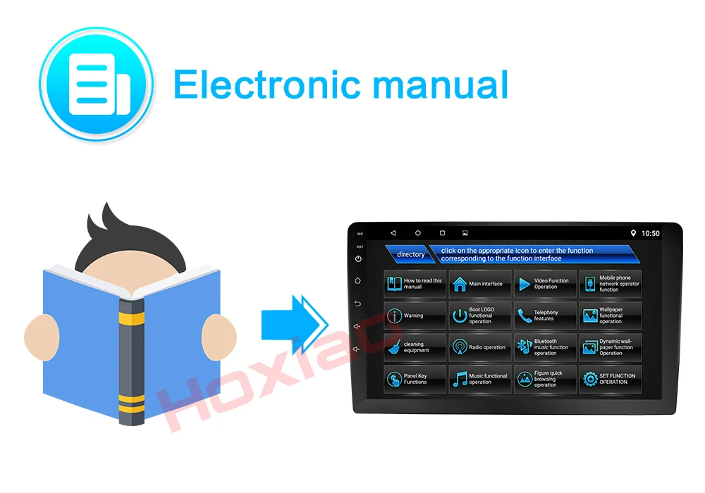 Hoxiao Android 8,1 для Toyota HILUX 2008- gps HD мультимедийный плеер Карта Навигация wifi ROS BT без DVD 7 дюймов oneDIN автомобильное радио