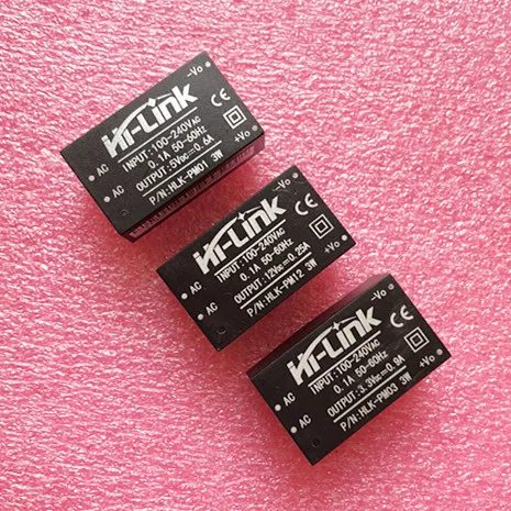 

New HLK-PM01 HLK-PM03 HLK-PM12 AC-DC 220V to 5V/3.3V/12V mini power supply module,intelligent household switch power module