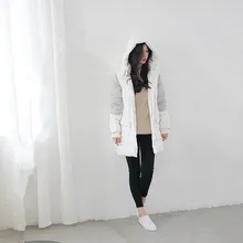 Женские Зимние Ватные Скалозуб Парки Пальто Легкий Флис Внутри Моды Packable Полный Почтовый Подкладка Длинные Пиджаки С Капюшоном
