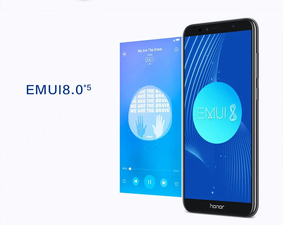 Cheap Huawei Honor 7A 2GB 32GB Global Rom 4G LTE Smart Mobile phone Face ID Unlock 5.7 inch Screen Android 8.0 13MP Camera 3000mAh 16