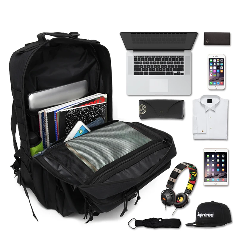 Najtaniej 45L odkryty wojskowy plecak we wzór maskujący szturmowy taktyczny piechota plecak sportowy Camping torba turystyczna plecaki