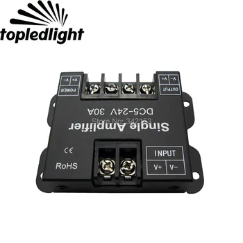 

720W DC5-24V 30A Single Led Amplifier CE ROHS Certification Led Data Repeater Black Color For Led Strip Lighting Accessories