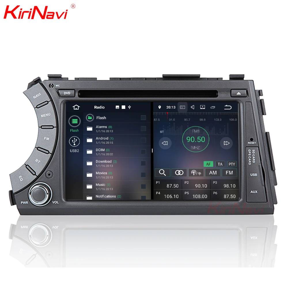 Perfect KiriNavi Android 7 1 Car DVD For Ssang Yong SsangYong Kyron / Actyon Sports 2005-2013 GPS Radio Stereo multimedia WIFI 3G sw bt 2