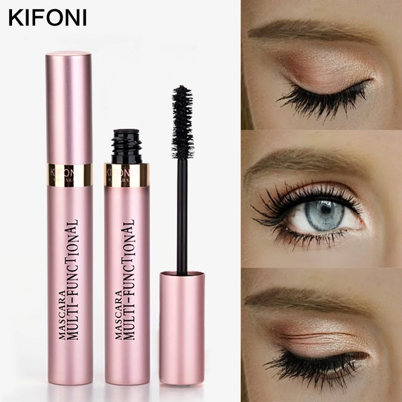 Kifini makeup 4D Тушь для ресниц из шелкового волокна Водостойкая тушь для ресниц Rimel тушь для наращивания ресниц Черная Толстая Удлиняющая косметика для ресниц