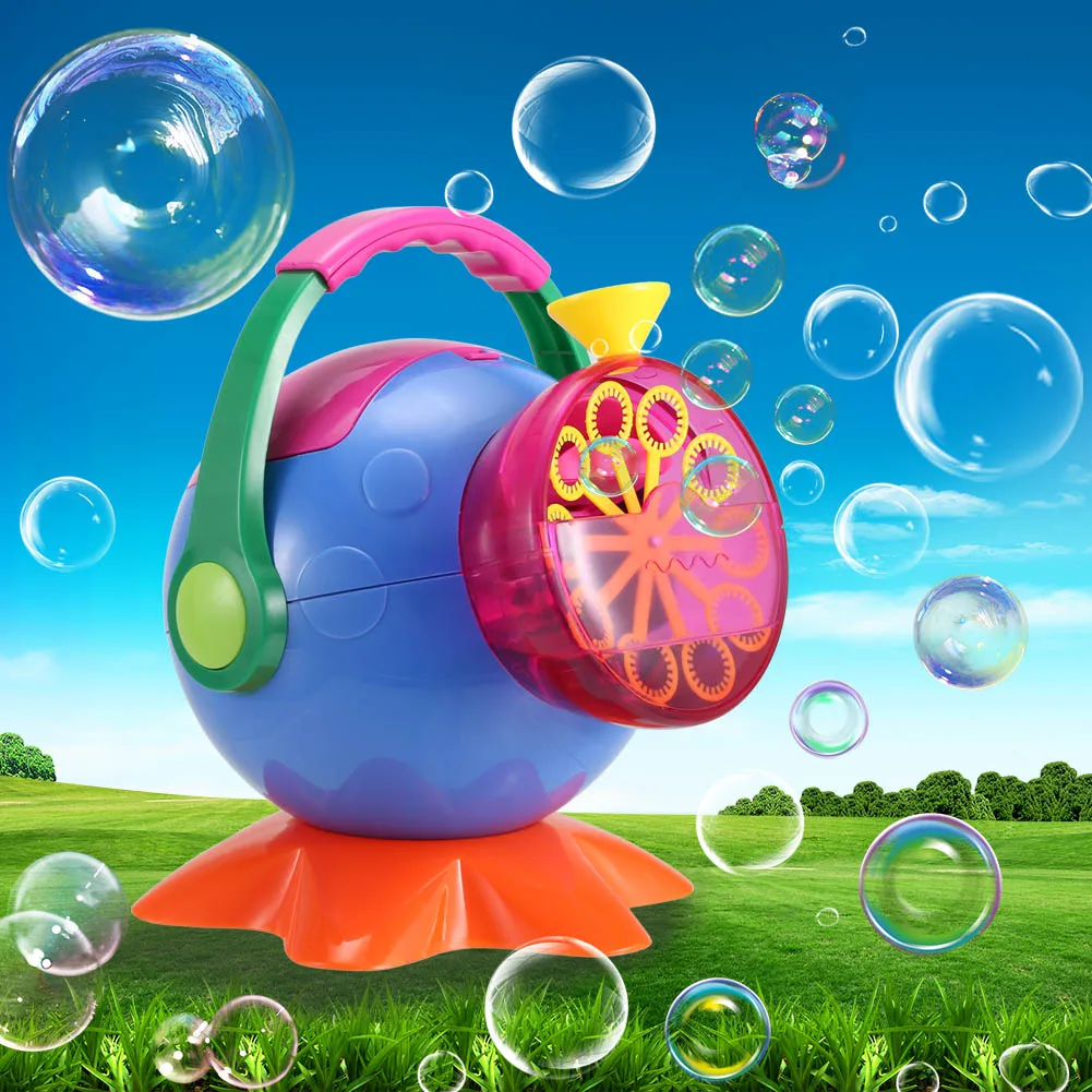 

Soap Bubble Machine Outdoor A Plastic Bubbles Blower Toys for Kids AN88