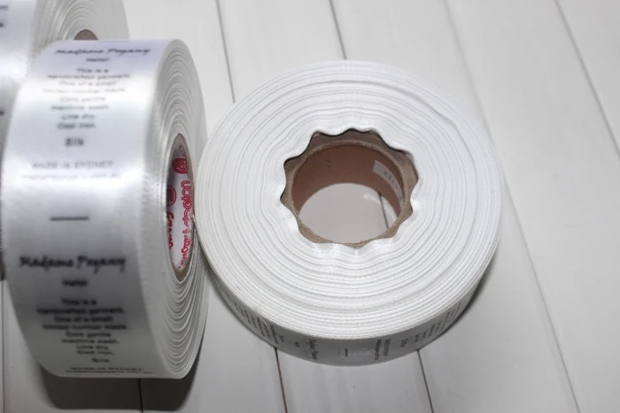 Пользовательские печати мыть маркировка по уходу Satin Care этикетки 1000 шт. ролл много