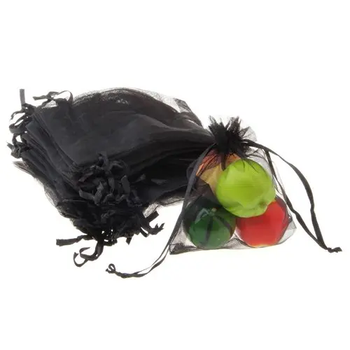 

Wholesale price 60 X Organza Drawstring Jewellery Gift Bag Pouch Black HOT