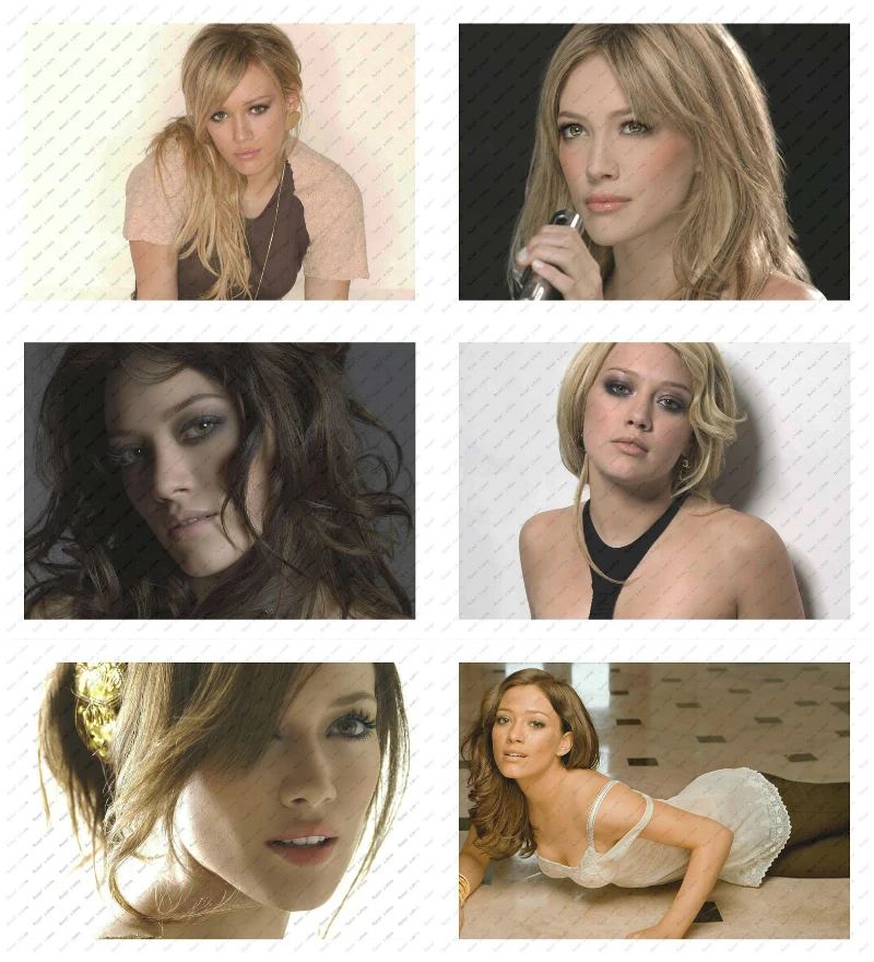 

Hilary Duff Poster White Kraft Paper wall sticker Decorative paintings beautiful Girl Poster