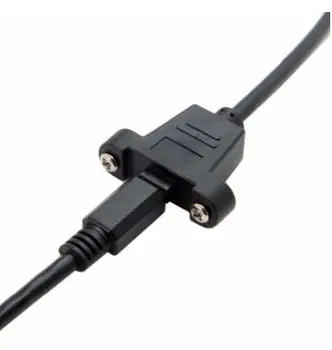 

Micro USB USB 2.0 Male Connector to Micro USB 2.0 Female Extension Cable 50cm With screws Panel Mount Hole