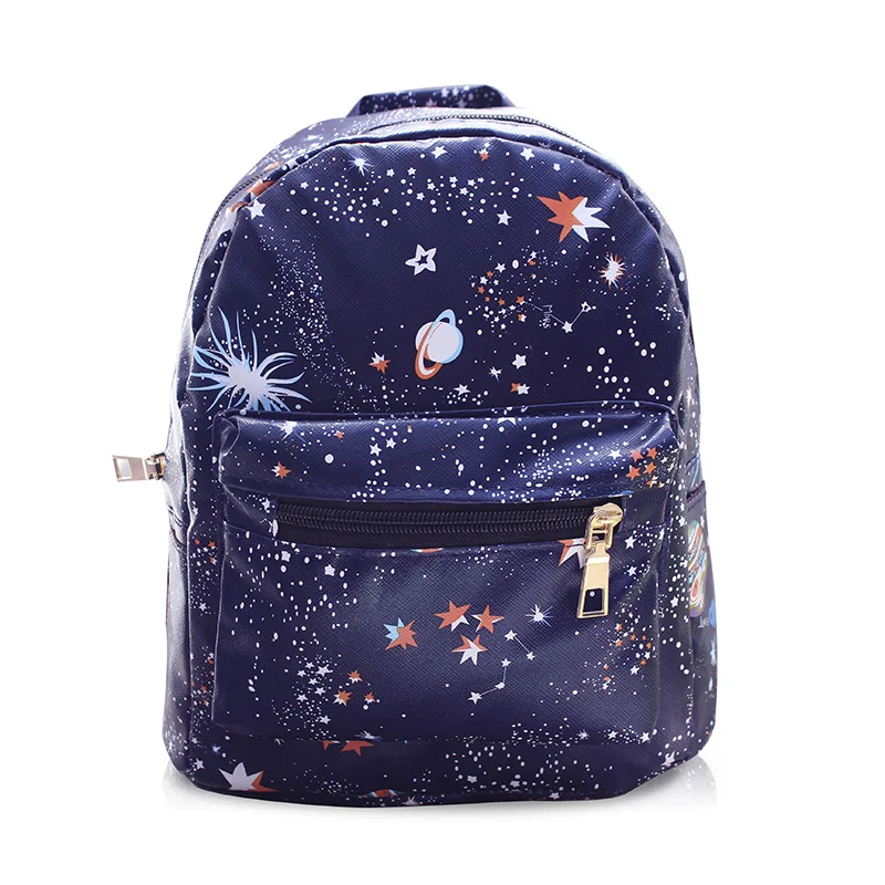 Moda Star universo espacio impresión Mochila negra para niñas adolescentes Mochila pequeña mujer cuero Mochila Escolar Moda Star universo espacio impresión Mochila negra para niñas adolescentes Mochila pequeña mujer cuero Mochila Escolar