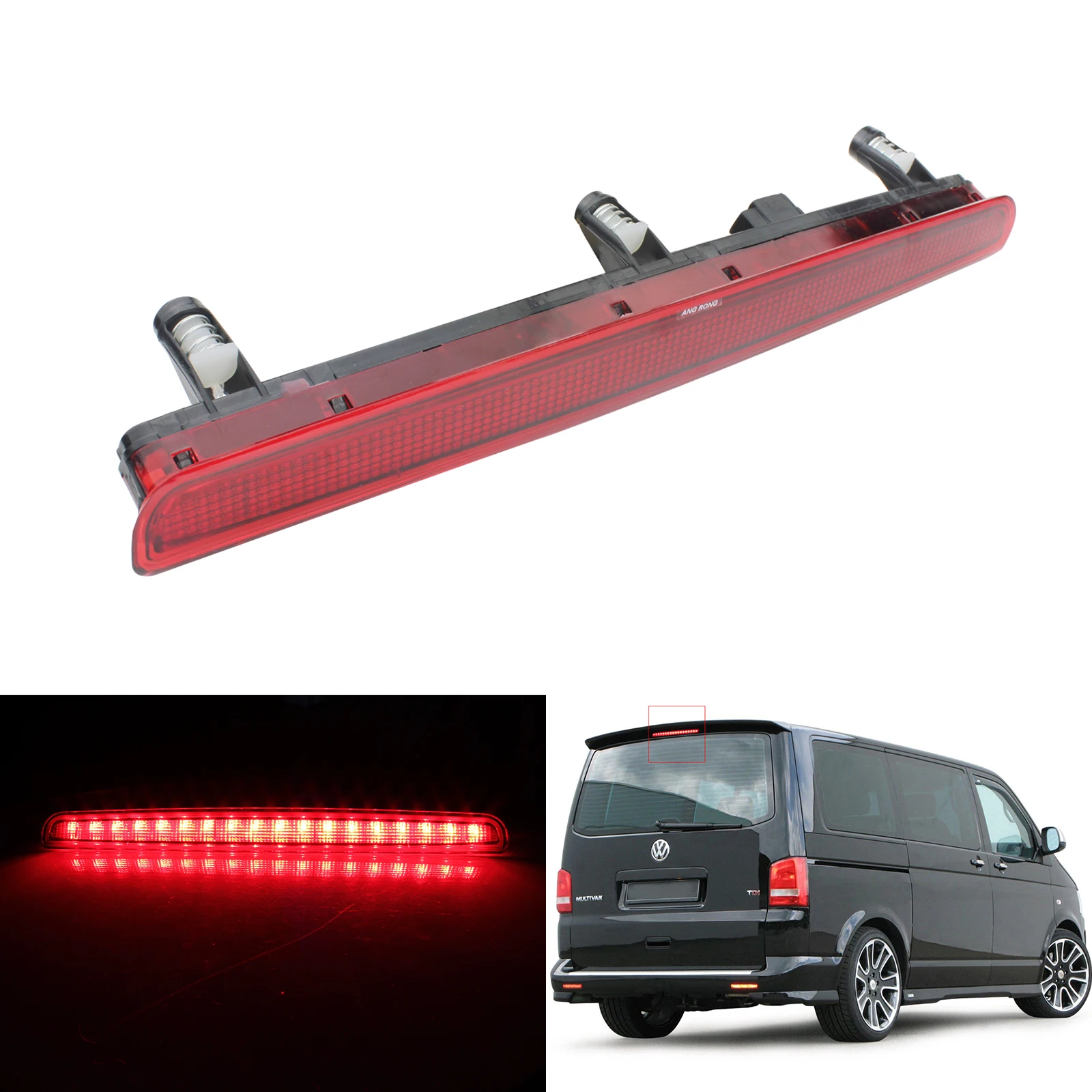 

ANGRONG 1x 3RD Centre High Level LED Brake Stop Rear Assemblies Light For VW T5 Transporter