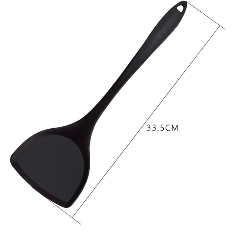 1 шт. антипригарная силиконовая лопаточка Тернер термостойкая с длинной ручкой силиконовая Тернер кухонная утварь для готовки