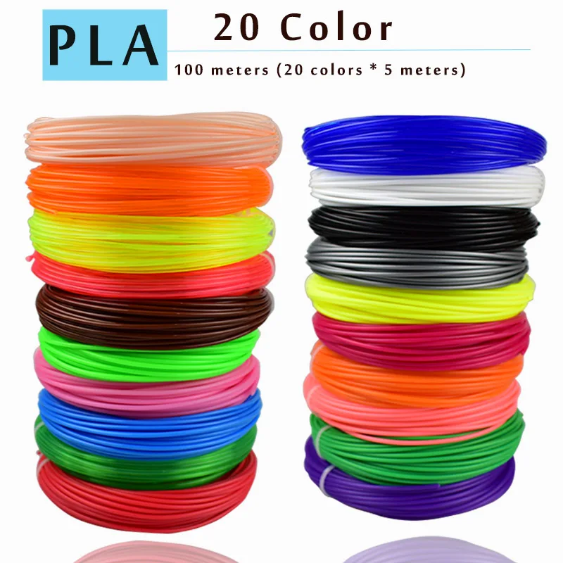 WEIYU 3 D 10 или 200 метров/цвет 1,75 мм ABS/PLA материал 3D PLA нити для 3D ручки нити ABS пластик 3D ручки поставки цвет