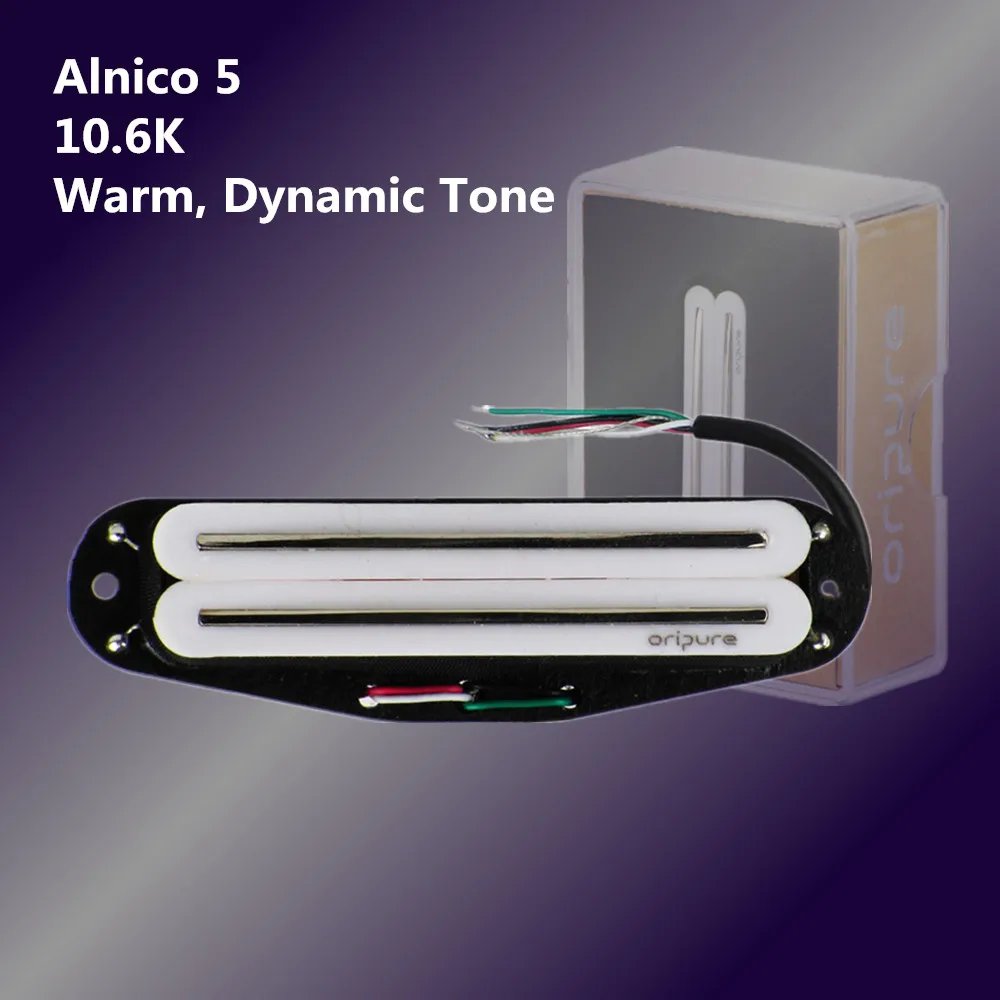 OriPure Alnico 5 Dual Hot Rail Humbucker Pickup Electric Guitar 10.6K 4 Wires Parts Accessories | Спорт и развлечения
