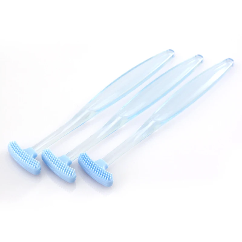 

Wholesale Rubber Brush Toothbrush Health Tongue Scraper Mouth Hygiene Care Oral Cleaner Fresh Breath Maker Teeth Cleaning