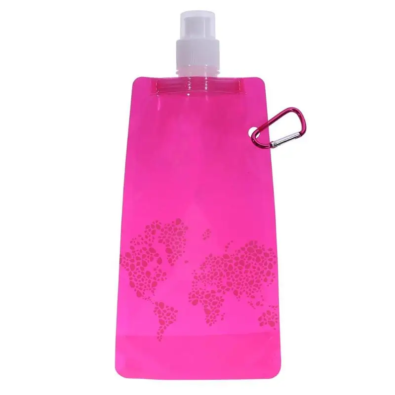 Портативная Сверхлегкая Складная силиконовая сумка для воды, сумка для бутылки воды, спортивные принадлежности для активного отдыха, походная мягкая фляжка, сумка для воды, Новинка - Цвет: 5