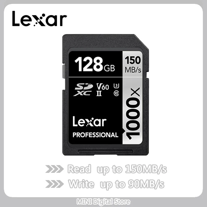 Оригинал Lexar 32 Гб sd-карта 1000x150 Мб/с 128 Гб карта памяти 16 Гб 64 Гб sd-карта класс 10 cartao de memoria UHS-II U3 SDHC SDXC
