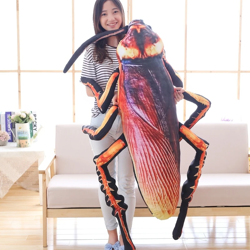 

Instagram Hottest Creative Simulation 3d Printed Cockroach Plush Toy Insect Pillow Cushion Toy For Children Birthday Gift
