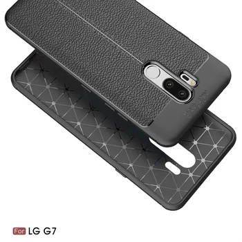 

30pcs/lot Free Shipping New Lichee TPU Soft Cover Case for LG G7 V30S