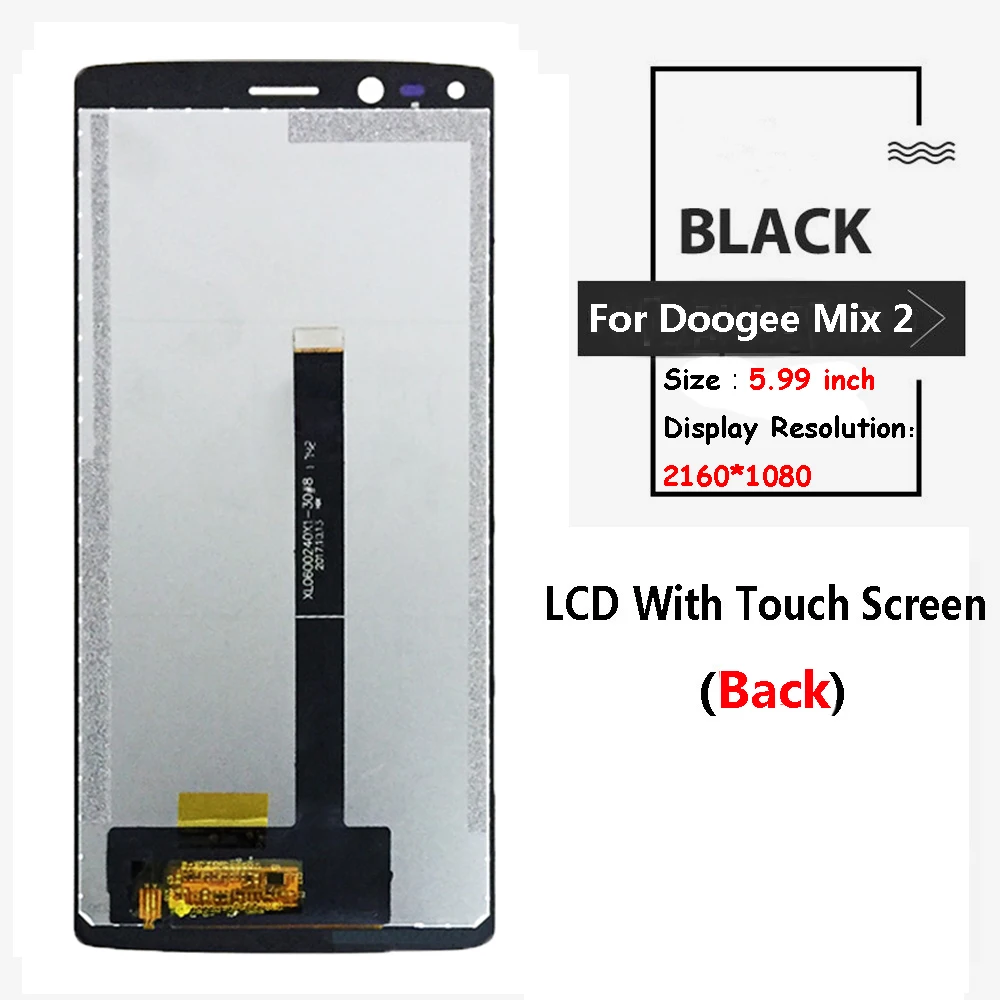 Оригинальное качество 5,99 дюйма Для Doogee Mix 2 lcd дисплей+ кодирующий преобразователь сенсорного экрана в сборе Замена для Mix 2 lcd+ Бесплатные инструменты