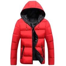 Качественные куртки для мужчин, зимняя повседневная верхняя одежда, ветровка, Jaqueta Masculino, одноцветные облегающие пальто с капюшоном, мужские пальто размера плюс S-5XL