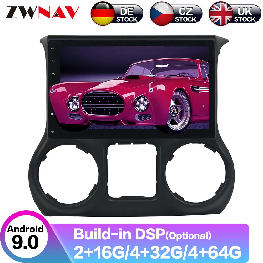 Top Android 9 4+64G DSP Car No 2 din Player GPS Navigation For Jeep Wrangler 2011-2016 Head Unit Multimedia Player Tape Recorder 0 Top Android 9 4+64G DSP Car No 2 din Player GPS Navigation For Jeep Wrangler 2011-2016 Head Unit Multimedia Player Tape Recorder 0