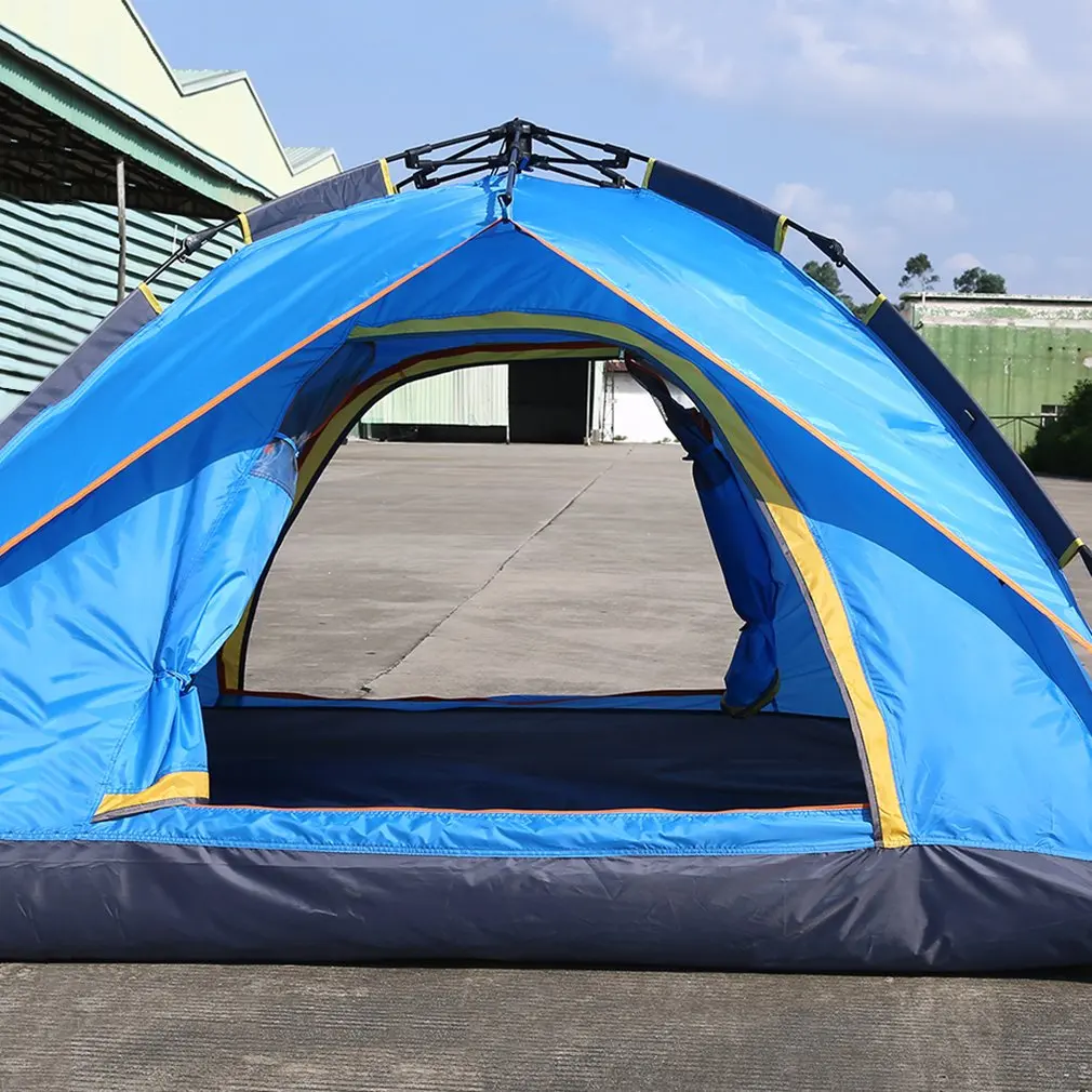 

OUTAD Nylon Family Outdoor Camping Tent Large Cabin Hiking Beach Tent Outdoor Camping Gear Equipment For 3 Person Top Quality