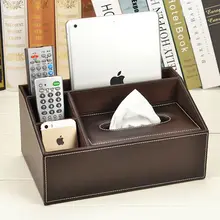 Tissue Box Multifunktionale serviettenhalter Leder fernbedienung aufbewahrungsbox Schreibtisch organizer Office Desktop Tabelle SJB-1