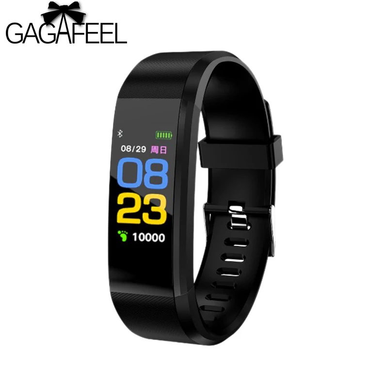 gagafeel 115plus Smart Watch Color Touch Screen Smart Bracelet Heart Rate Tracker Smartwatch Fitness Tracker for Android IOS