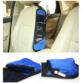 

1pc Waterproof fabric Car Auto Vehicle Seat Side Back Storage Pocket Backseat Hanging Storage Bags Organizer Drop Shipping