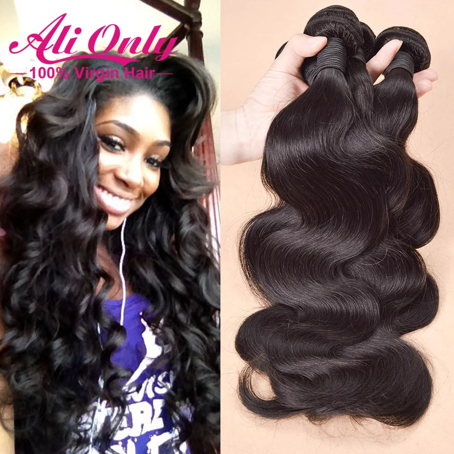 

3 Bundles Brazilian Body Wave 7A Brazilian Virgin Hair 6"-28" Soft Brizilian Body Wavy Hair Ali Only Hair Products Human Hair
